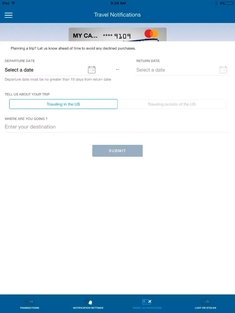 TopMark FCU Debit Card Manager iPad  Ekran Görüntüleri