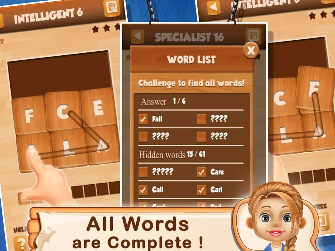 Word Crush : Swipe Hidden Word iPad  スクリーンショット