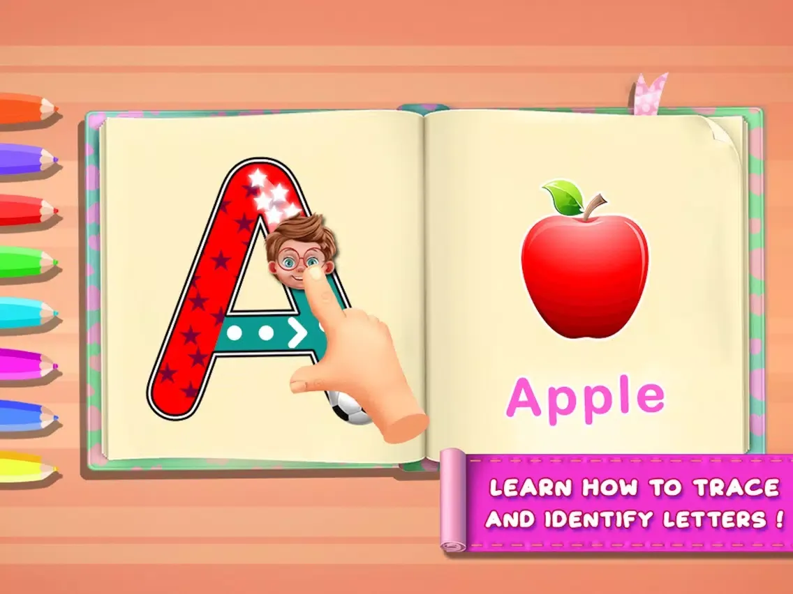تصاویر ABC Tracing Alphabets & Number iPad 
