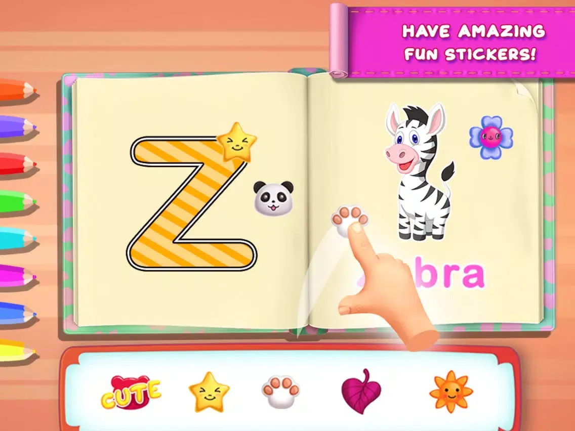 تصاویر ABC Tracing Alphabets & Number iPad 