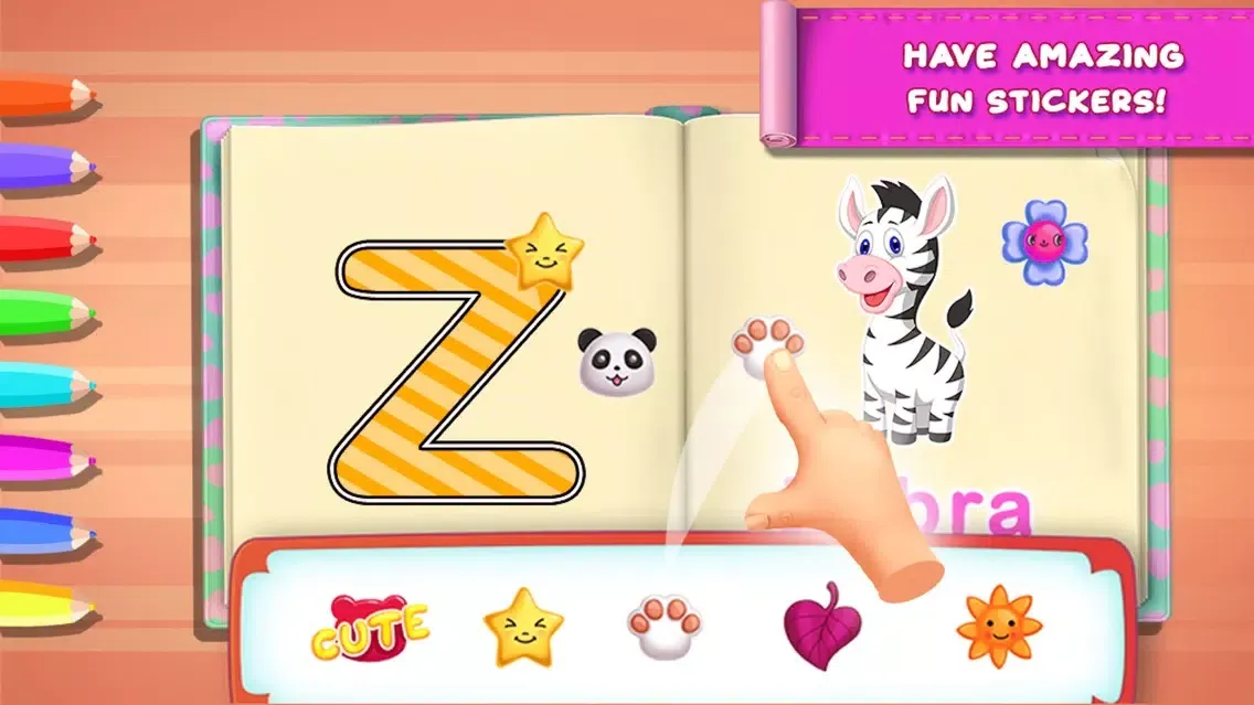 تصاویر ABC Tracing Alphabets & Number