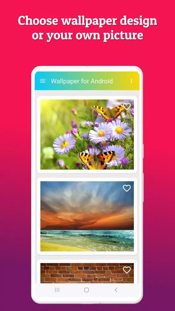 Capturas de tela do Wallpaper for Android