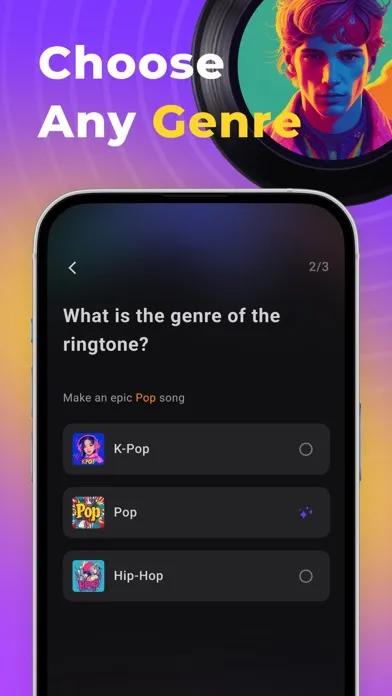 ภาพหน้าจอของ RingtoneAI: Tunes For Phone