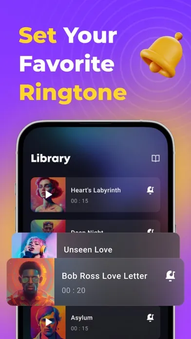 ภาพหน้าจอของ RingtoneAI: Tunes For Phone