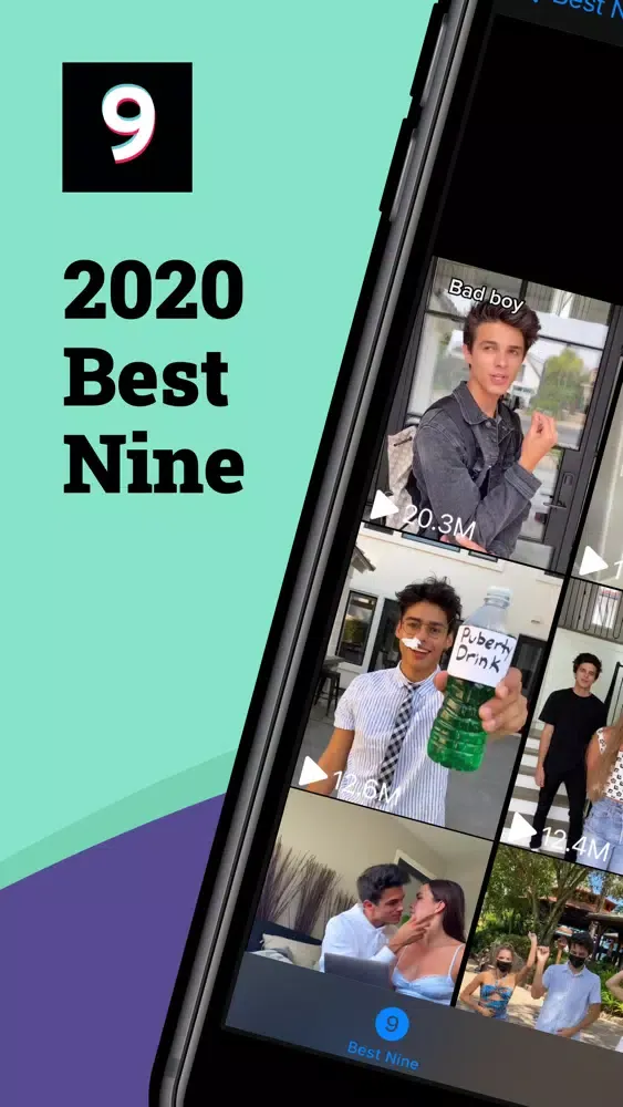 Best Nine for TikTok Screenshots