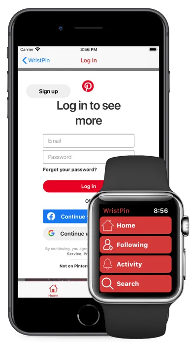 Captures d'écran de WristPin for Pinterest
