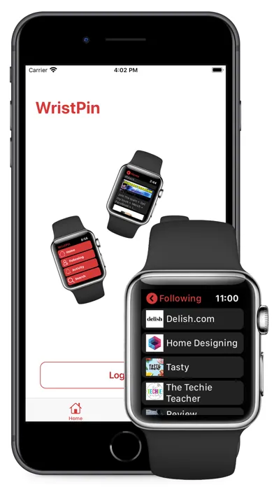 Captures d'écran de WristPin for Pinterest
