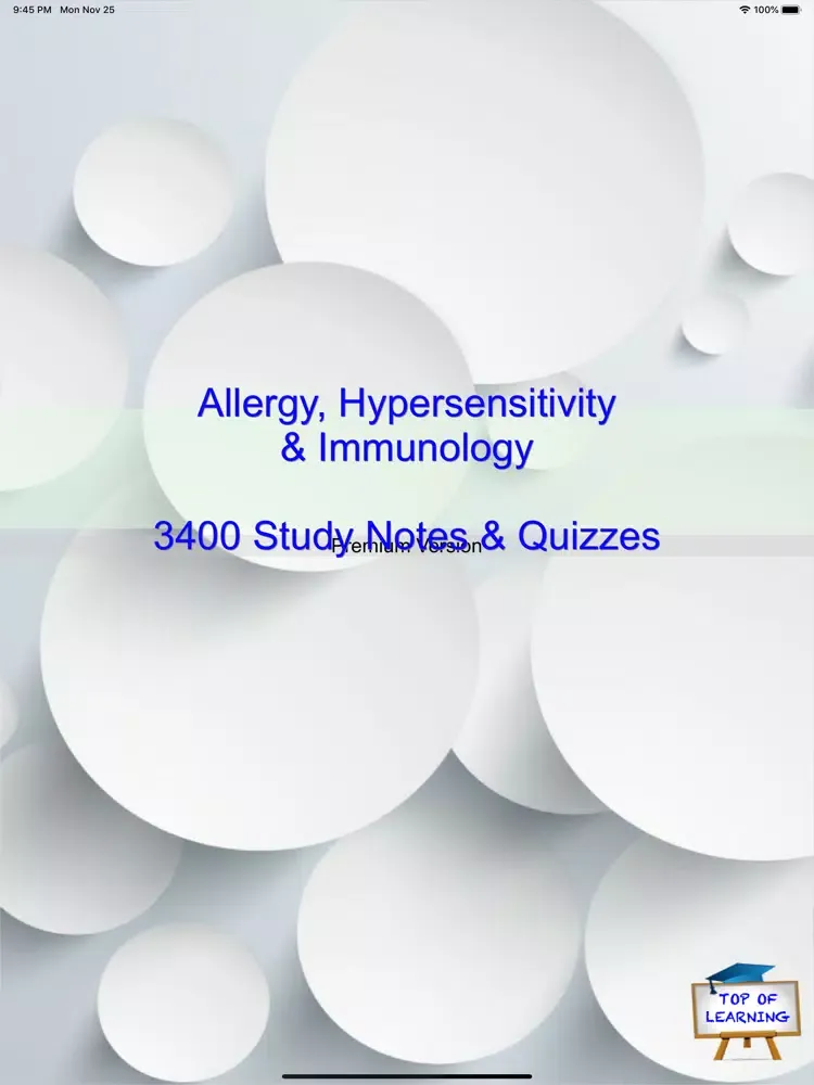 Captures d'écran de Allergies & Hypersensitivities iPad 