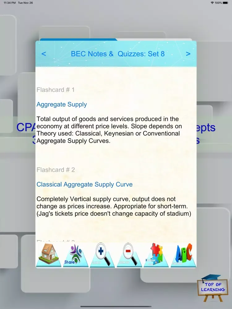 Capturas de tela do CPA Business Env. Concepts BEC iPad 