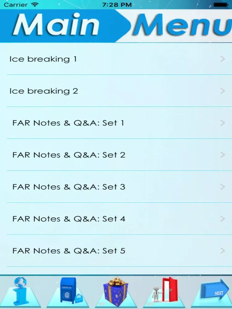 Zrzuty ekranu CPA FAR Exam Review 3200 Notes iPad 