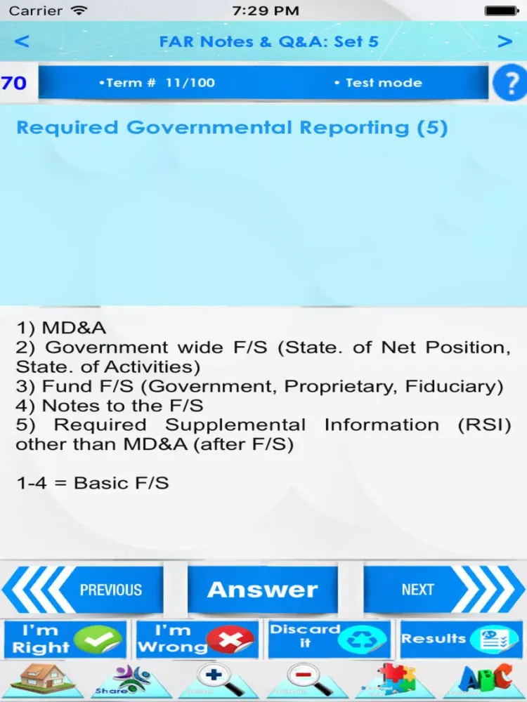 Zrzuty ekranu CPA FAR Exam Review 3200 Notes iPad 