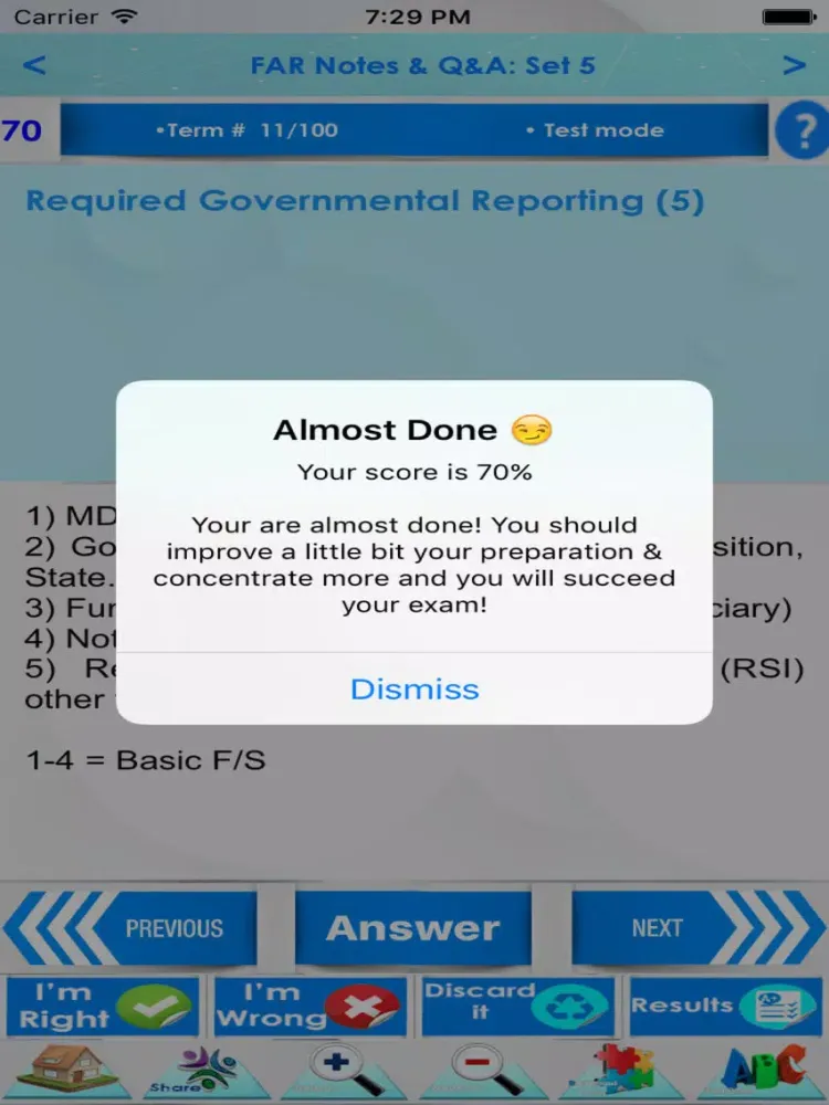 Zrzuty ekranu CPA FAR Exam Review 3200 Notes iPad 