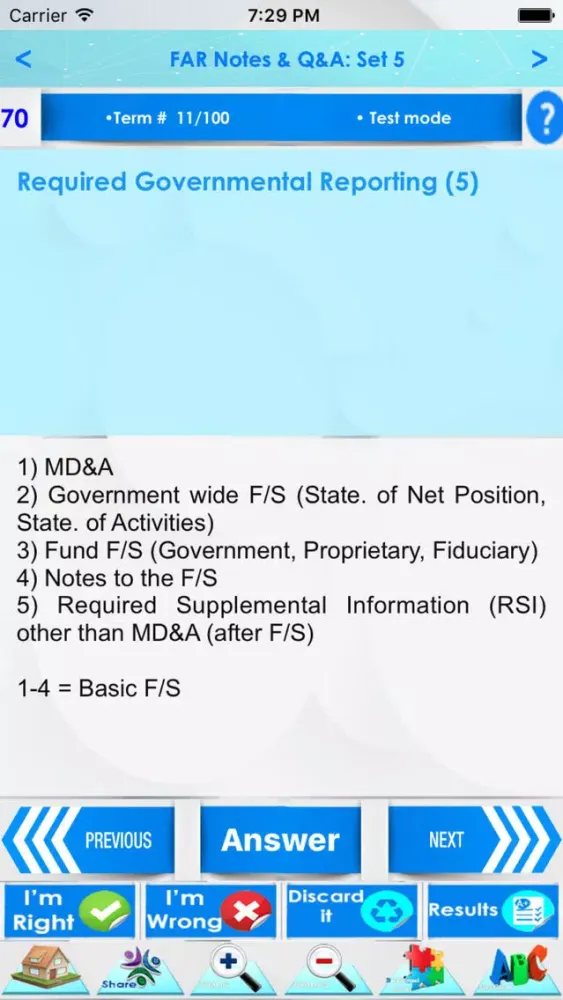 Zrzuty ekranu CPA FAR Exam Review 3200 Notes