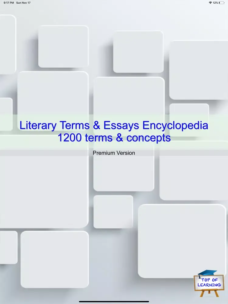 Literary Terms & Essays Quiz iPad  Ekran Görüntüleri