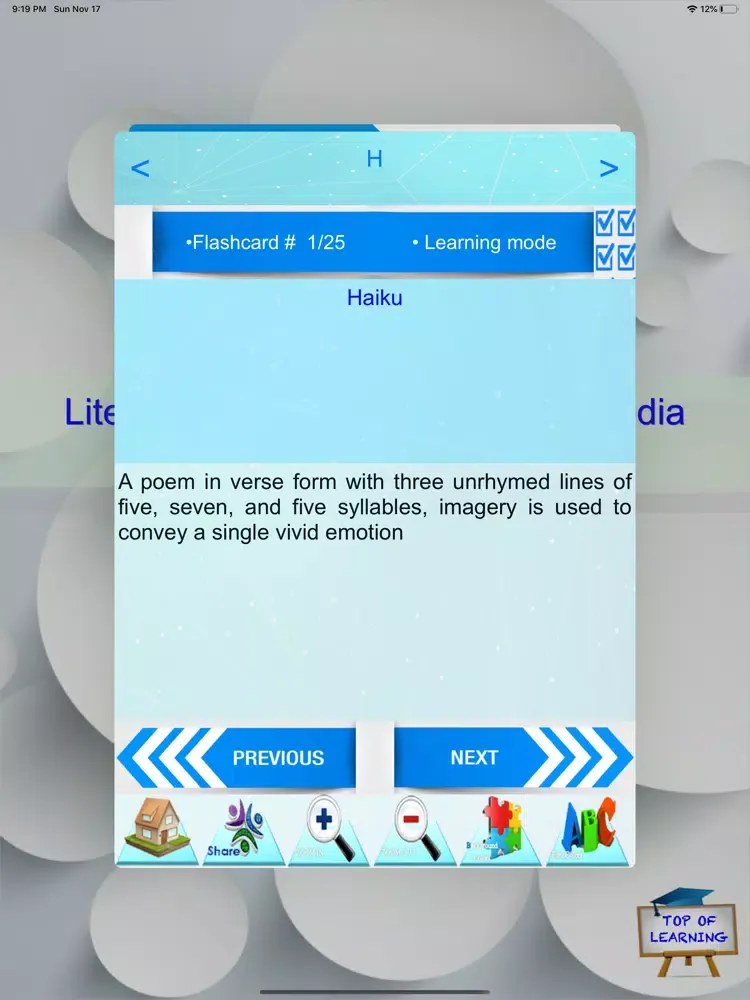 Literary Terms & Essays Quiz iPad  Ekran Görüntüleri