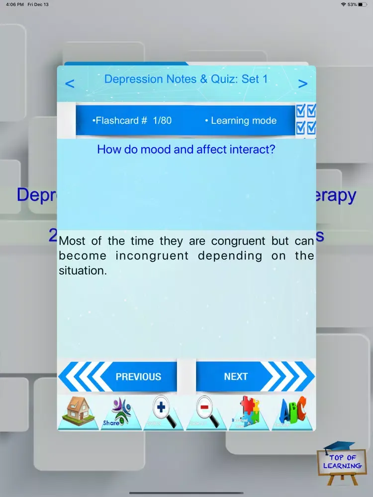 Скриншоты Depression symptoms & therapy iPad 