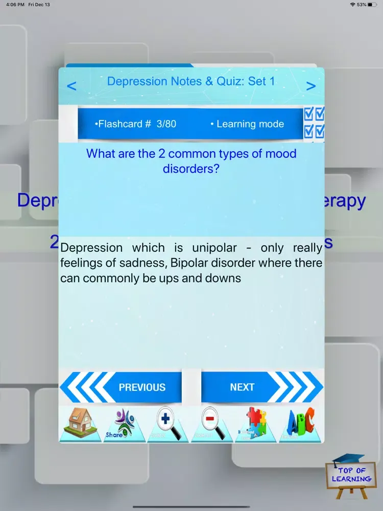 Скриншоты Depression symptoms & therapy iPad 