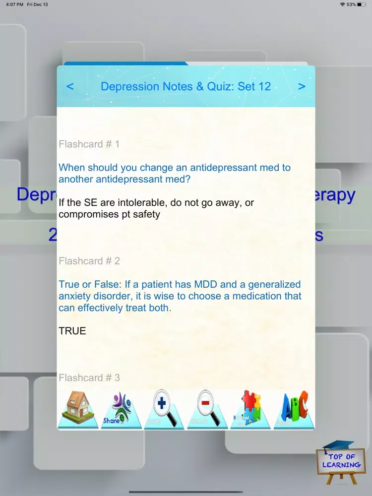 Скриншоты Depression symptoms & therapy iPad 