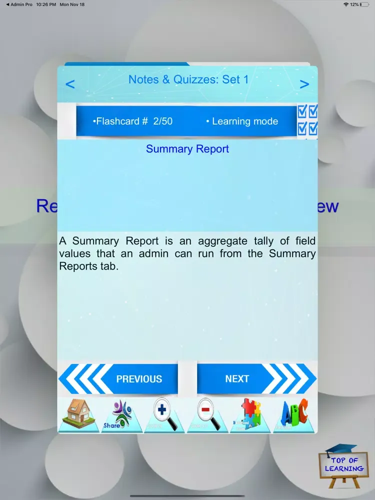 Capturas de pantalla de Relativity Administrator Exam iPad 