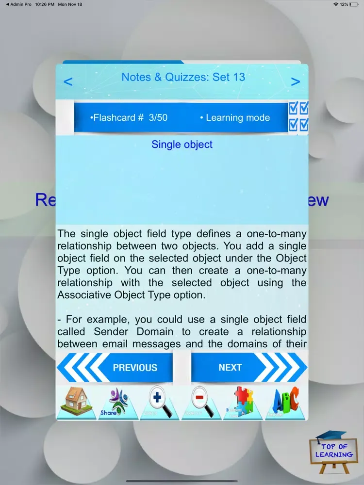 Capturas de pantalla de Relativity Administrator Exam iPad 