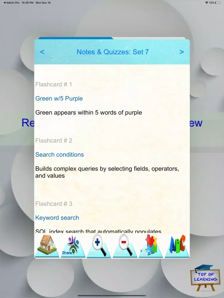 Capturas de pantalla de Relativity Administrator Exam iPad 