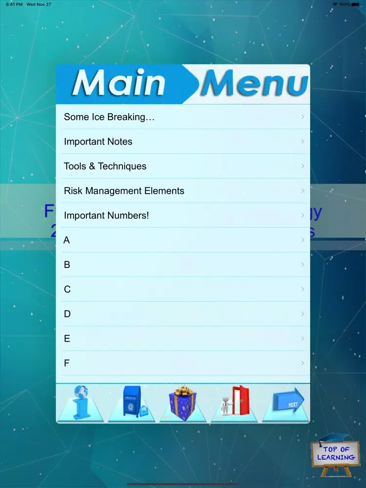 Risk Management Terminology iPad 应用截图