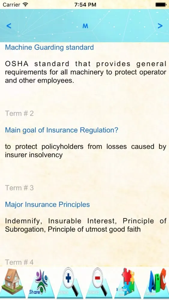 Risk Management Terminology应用截图