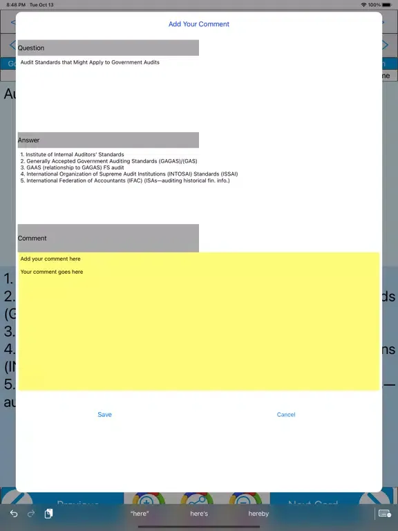 Government Audit fundamentals iPad  Screenshots