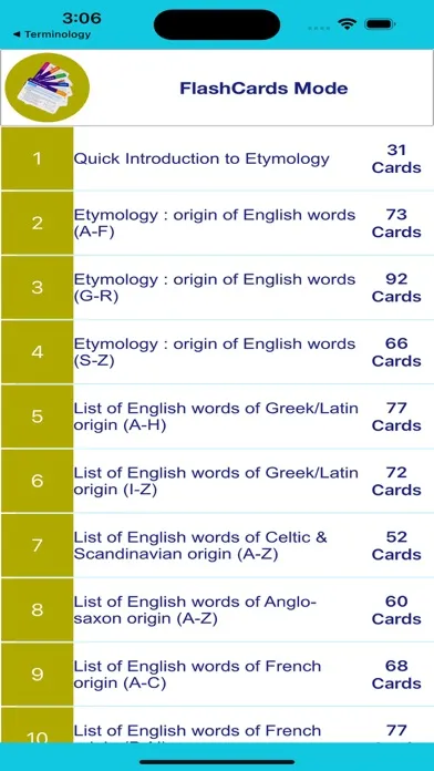 Etymology: +2200 English Words स्क्रीनशॉट