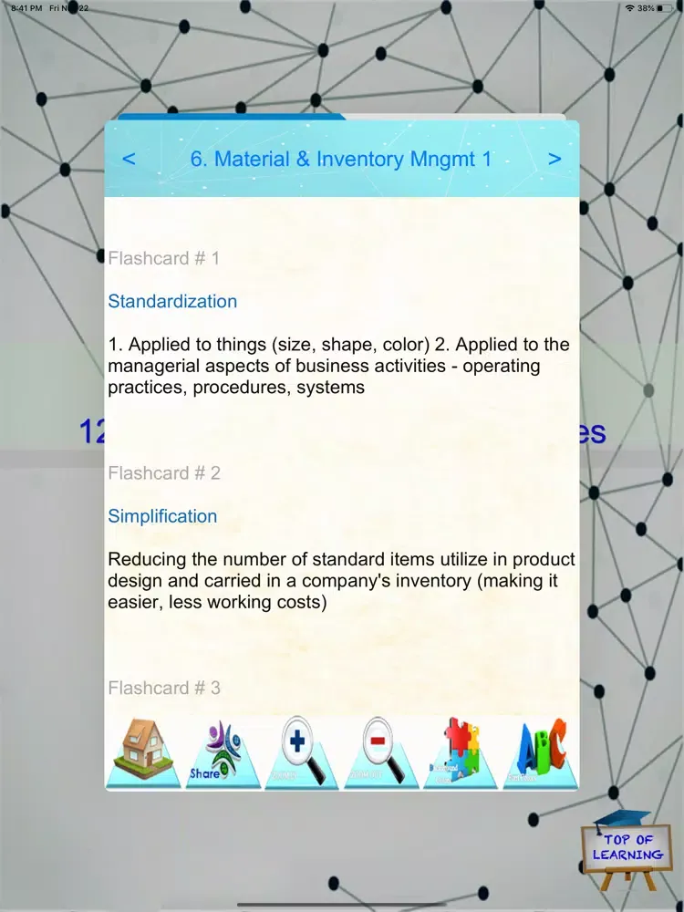 Zrzuty ekranu Supply Management Exam Rev P2 iPad 