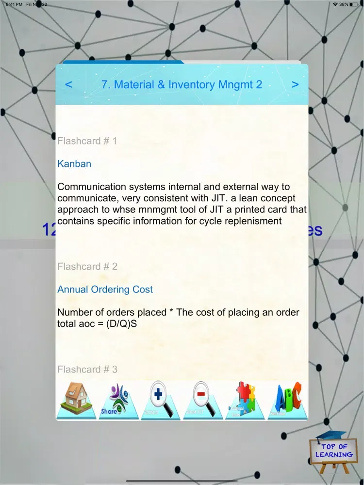 Zrzuty ekranu Supply Management Exam Rev P2 iPad 
