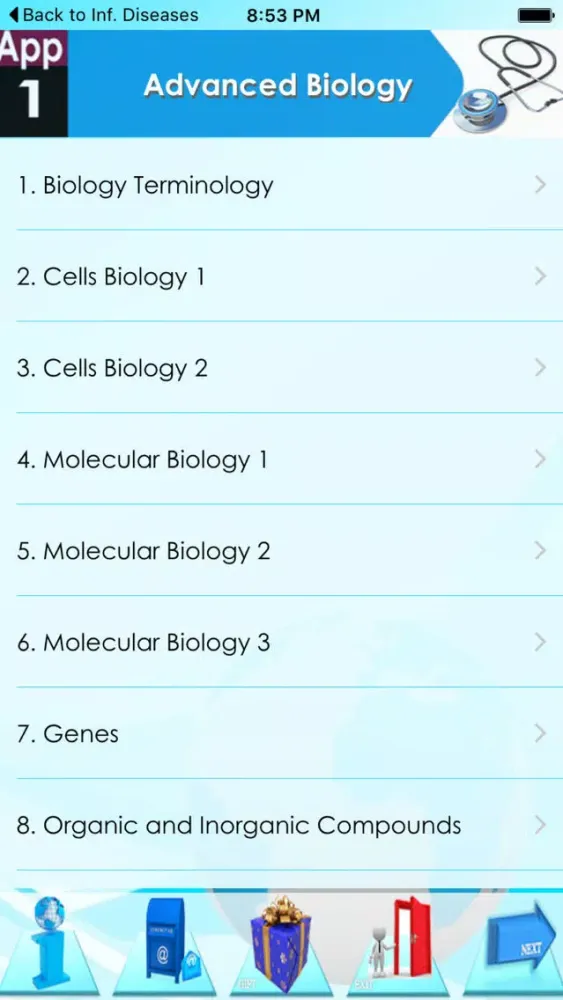 Ảnh chụp màn hình của Advanced Biology +2000 Quizzes