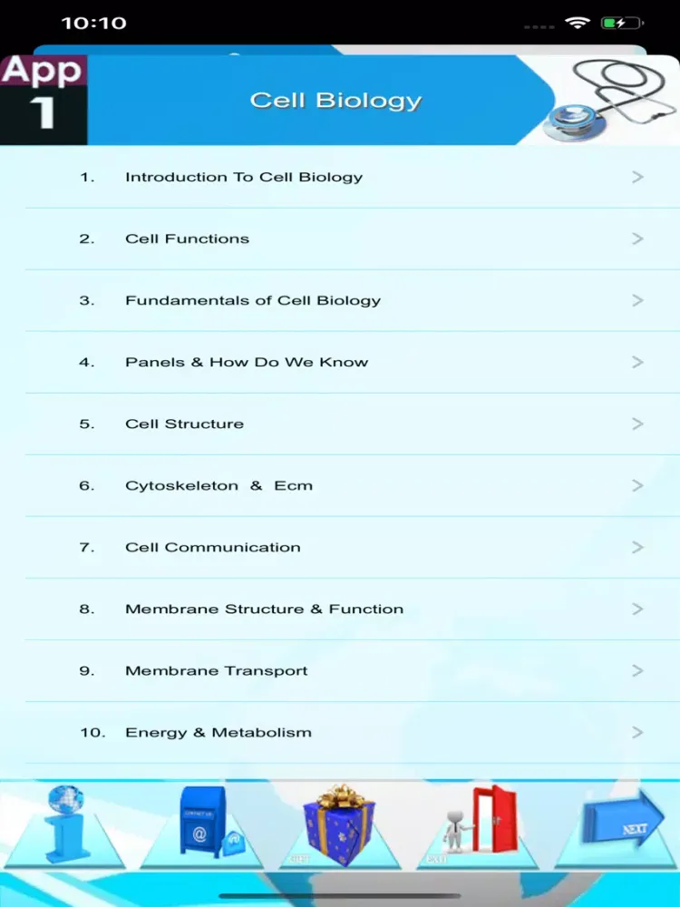 Screenshot di Cell Biology: 2300 Study Notes iPad 