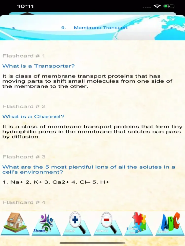 Screenshot di Cell Biology: 2300 Study Notes iPad 