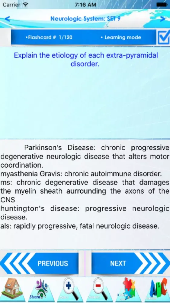 ภาพหน้าจอของ NCLEX Neurology 2600 note&Quiz