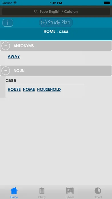 Tangkapan layar Catalan Dictionary