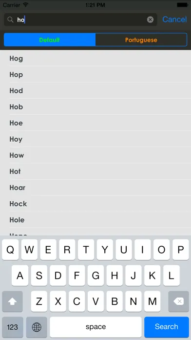 Portuguese Dictionary Screenshots