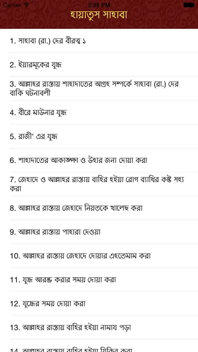 Hayatus Sahaba Bangla应用截图