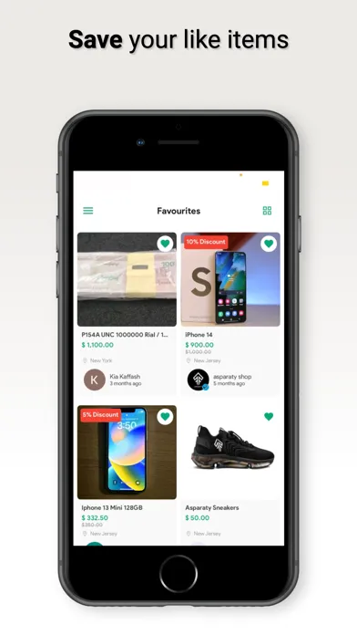 Capturas de tela do Toppa Marketplace:  Buy & Sell