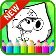 Art Cartoon Zombie Plant vs Painting Book