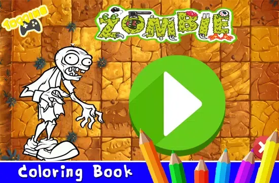 Art Cartoon Zombie Plant vs Painting Book Screenshots