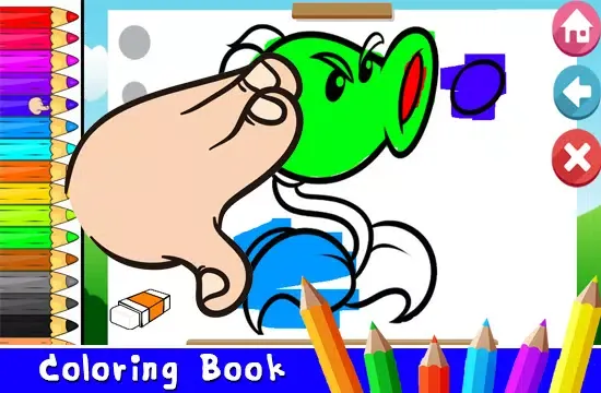 Art Cartoon Zombie Plant vs Painting Book Screenshots