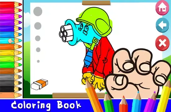 Art Cartoon Zombie Plant vs Painting Book Screenshots