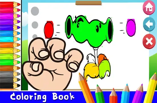 Art Cartoon Zombie Plant vs Painting Book Screenshots