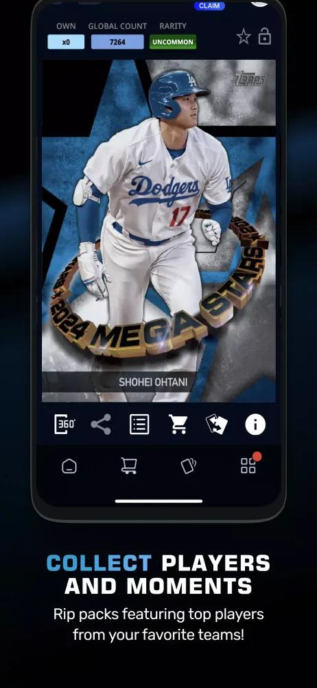 ภาพหน้าจอของ Topps® BUNT® MLB Card Trader
