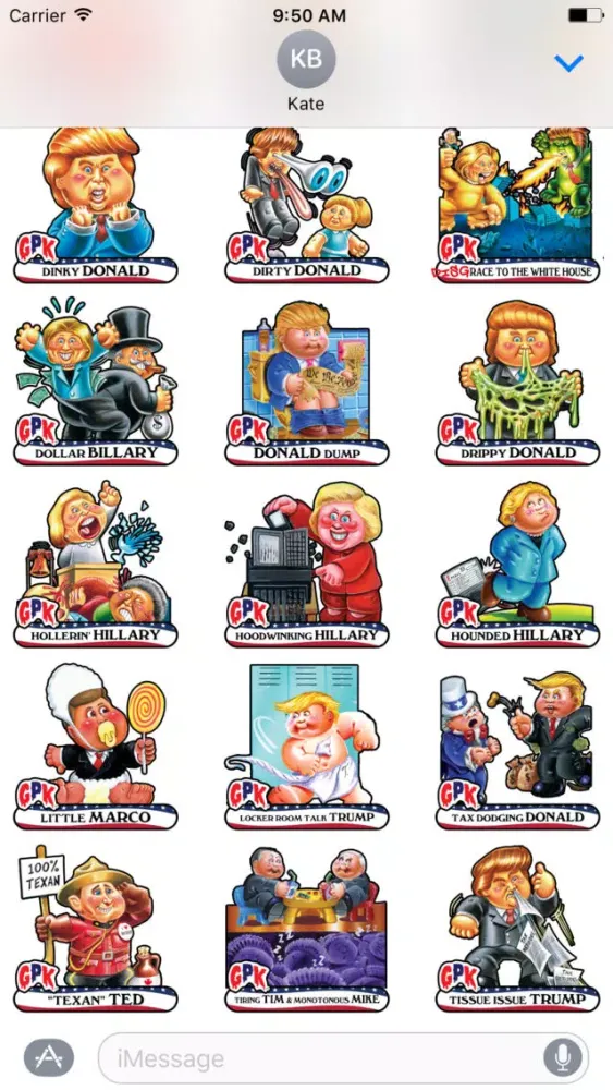 Garbage Pail Kids GPK Election Stickers スクリーンショット