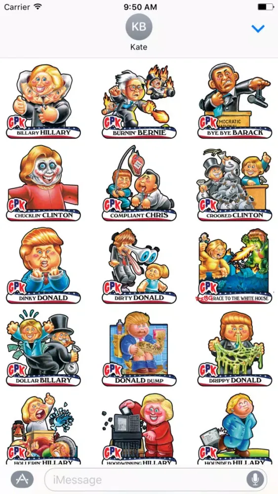 Garbage Pail Kids GPK Election Stickers スクリーンショット
