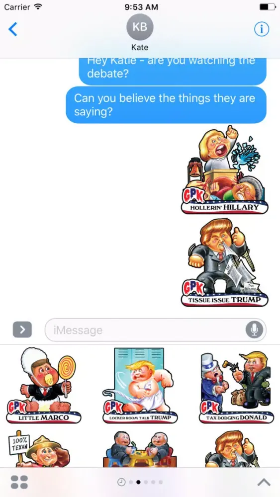 Garbage Pail Kids GPK Election Stickers スクリーンショット