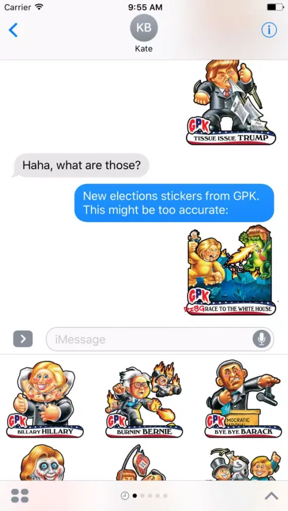 Garbage Pail Kids GPK Election Stickers スクリーンショット