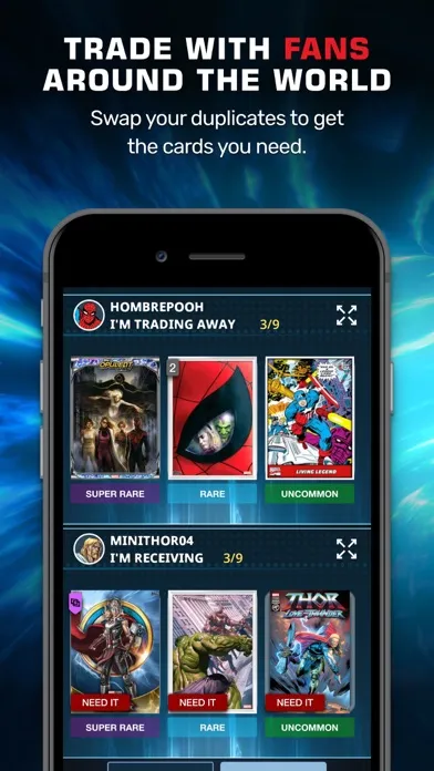 Marvel Collect! by Topps سکرین شاٹس